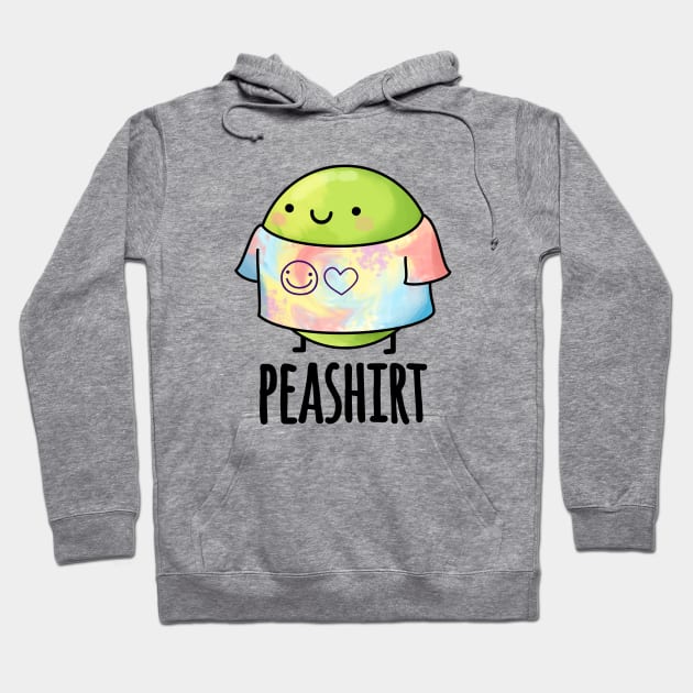 Pea Shirt Funny Veggie Pea TShirt Pun Hoodie by punnybone